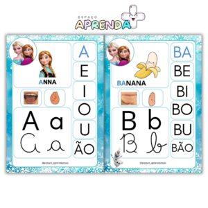 Alfabeto Especial Completo para Mural – Frozen