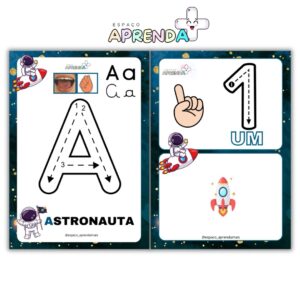 Alfabeto Especial Coordenação Motora + Numerais - Astronauta