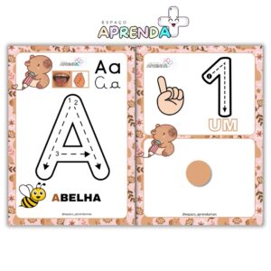 Alfabeto Especial Coordenação Motora + Numerais - Capivara