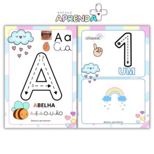 Alfabeto Especial Coordenação Motora + Numerais - Chuva de Amor