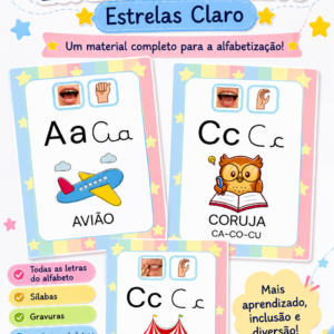 Alfabeto especial - Estrelas claro