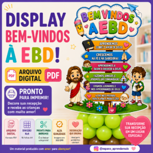 Display Bem-vindos à EBD – PDF (4x4)