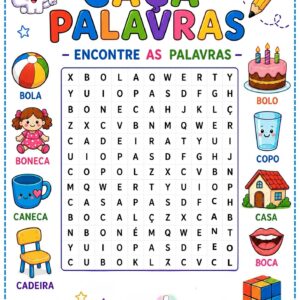 Caça - palavras ilustrado