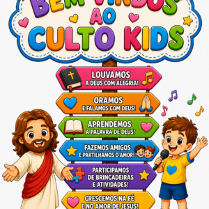 DISPLAY “BEM-VINDOS AO CULTO KIDS” – PDF