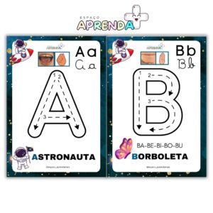 Alfabeto Especial Coordenação Motora – Tema Astronauta